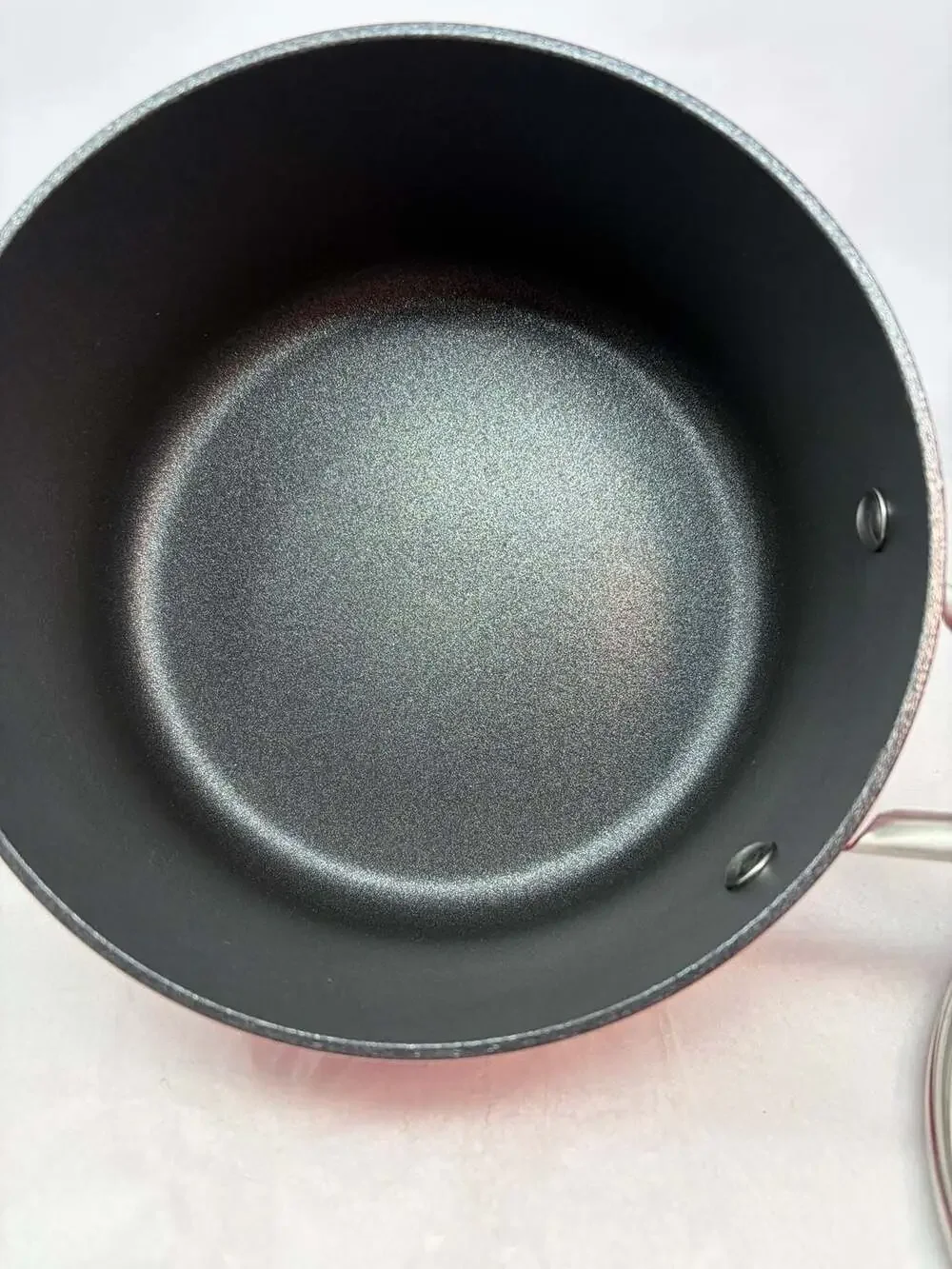 Ninja Foodi NeverStick 2.5-Quart Essential Saucepan with Glass Lid, Red